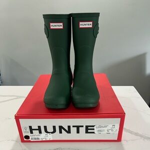 Hunter Dark Green Waterproof Boots